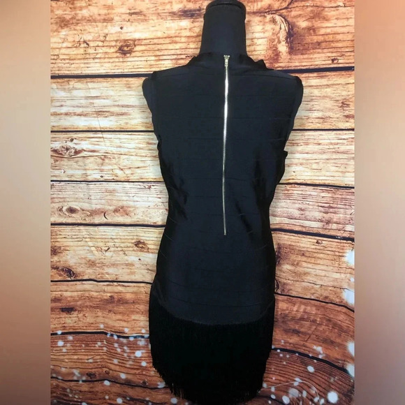 VENUS Black Bandage Fringe dress size 10 - Picture 7 of 14